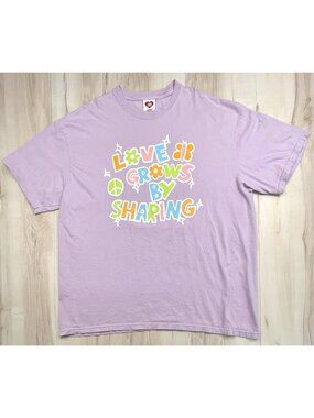SOMETHING BIGGER by Spencer Barbosa Adult XXLARGE Love Grows By Sharing T-SHIRT